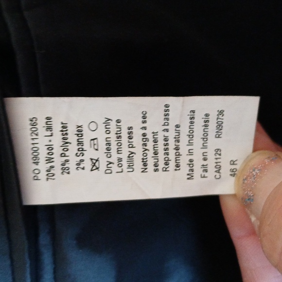 Calvin Klein Mens Slim fit Suit Jacket Blazer. Black - Picture 5 of 11